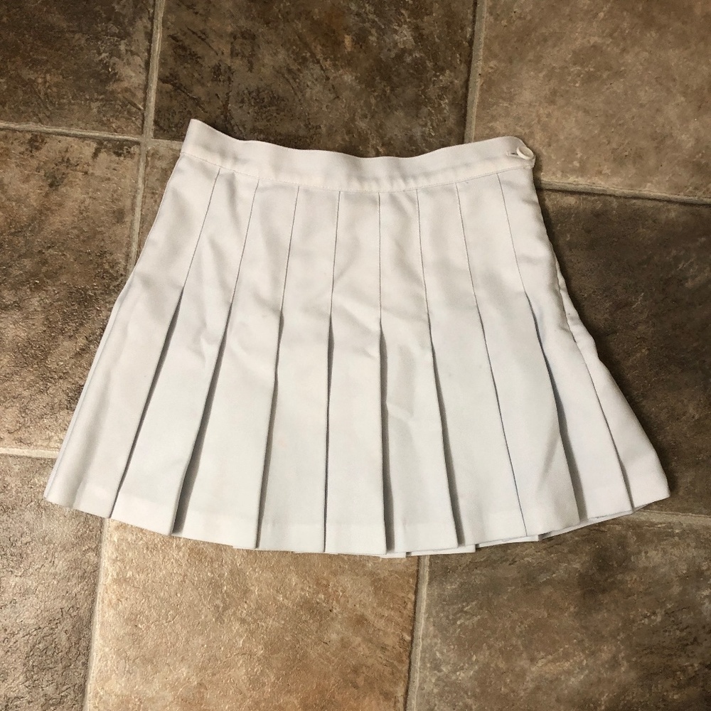 White American Apparel Tennis Skirt